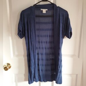 Charlotte Russe Navy Knit Sweater Cardigan. Size L. #SW